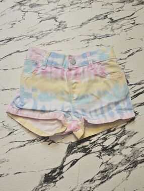 The Children's Place Pastel Tie-Dye Girls Skort Shorts - Pink, Blue, Yellow